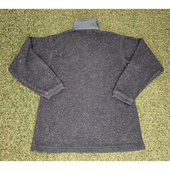 Vintage COLUMBIA 1/4 Zip Medium Fleece Pullover Sweater Made in USA Green - Picture 7 of 7